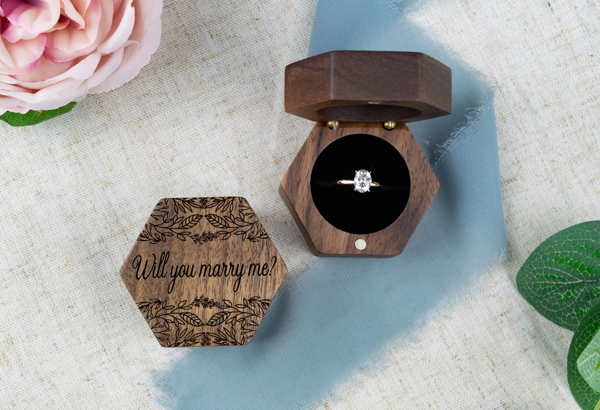 Amazon.com: Custom Wood Wedding Ring Box,Engraved Wooden Ring Box For  Wedding Ceremony Engagement Proposal Ring Bearer Box,Personalized Engagement  Ring Box Gifts For Ring Security Wedding Ring Bearer (style 10) : Clothing,  Shoes